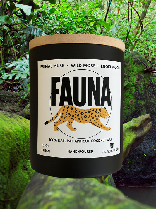PRIMAL MUSK - WILD MOSS - ENOKI WOOD 🌿 "FAUNA" - Signature Scented Candle